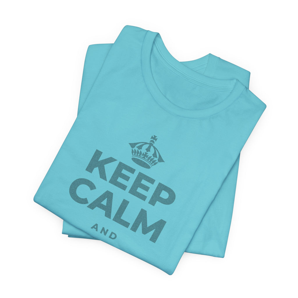 KEEP CALM AND 지금을 음미해요 T-Shirt (Soft Cream–Heather Mauve)
