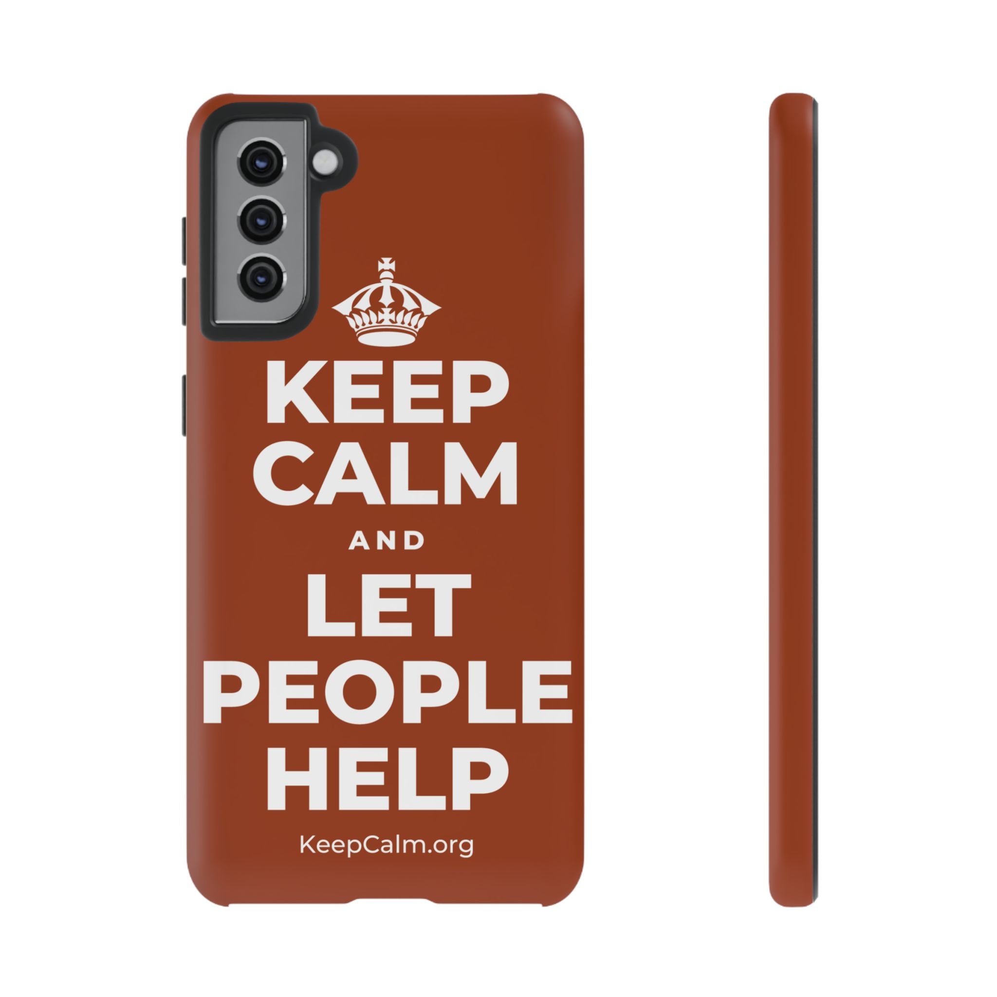 KEEP CALM AND LET PEOPLE HELP Phone Case