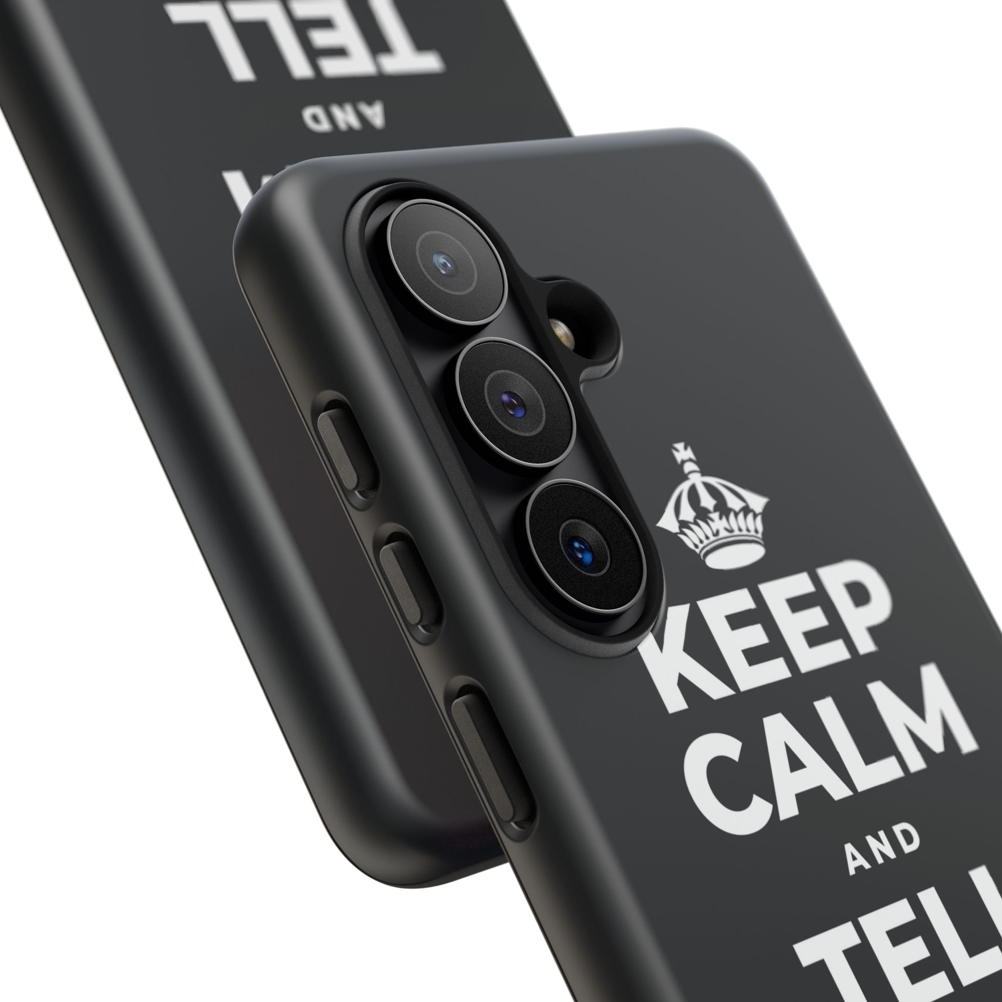 KEEP CALM AND TELL THEM YOU CARE Phone Case (Dark)