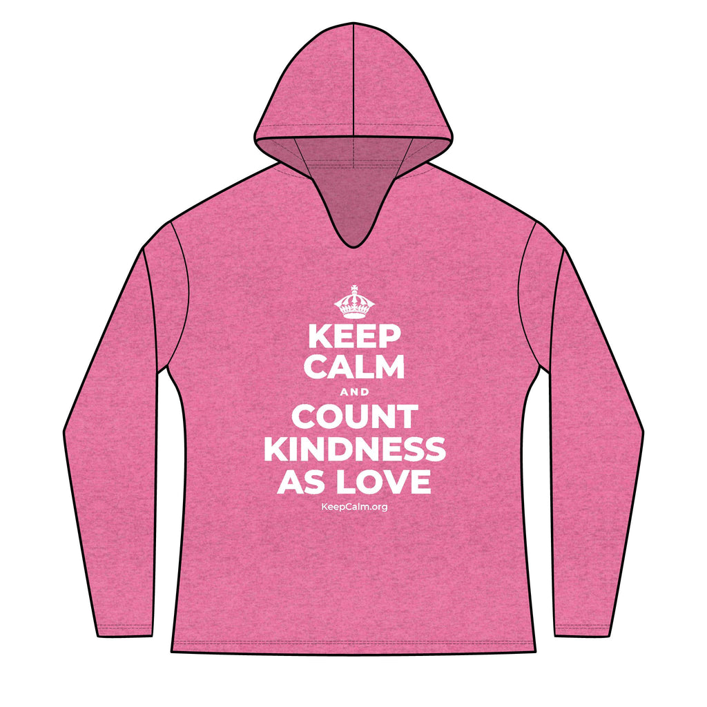 KEEP CALM AND COUNT KINDNESS AS LOVE Women's Long Sleeve Hoodie