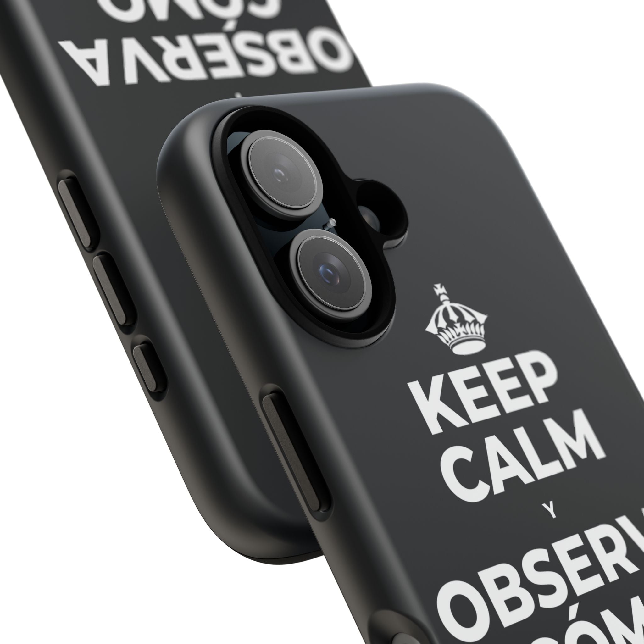 KEEP CALM Y OBSERVA CÓMO TODO FLORECE Phone Case (Dark)