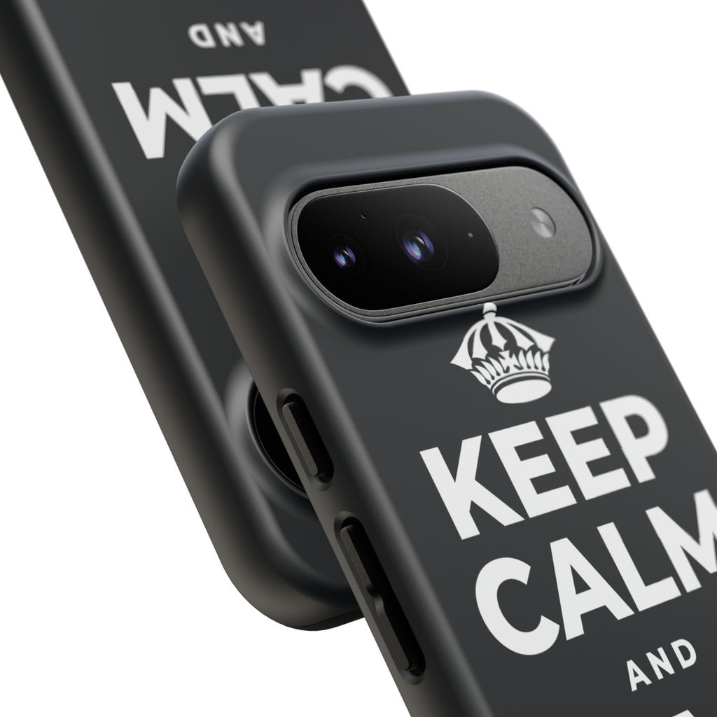 KEEP CALM AND GIVE THANKS Phone Case (Dark)