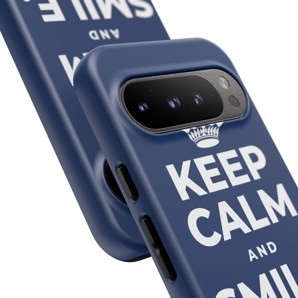 KEEP CALM AND SMILE, IT HELPS Phone Case
