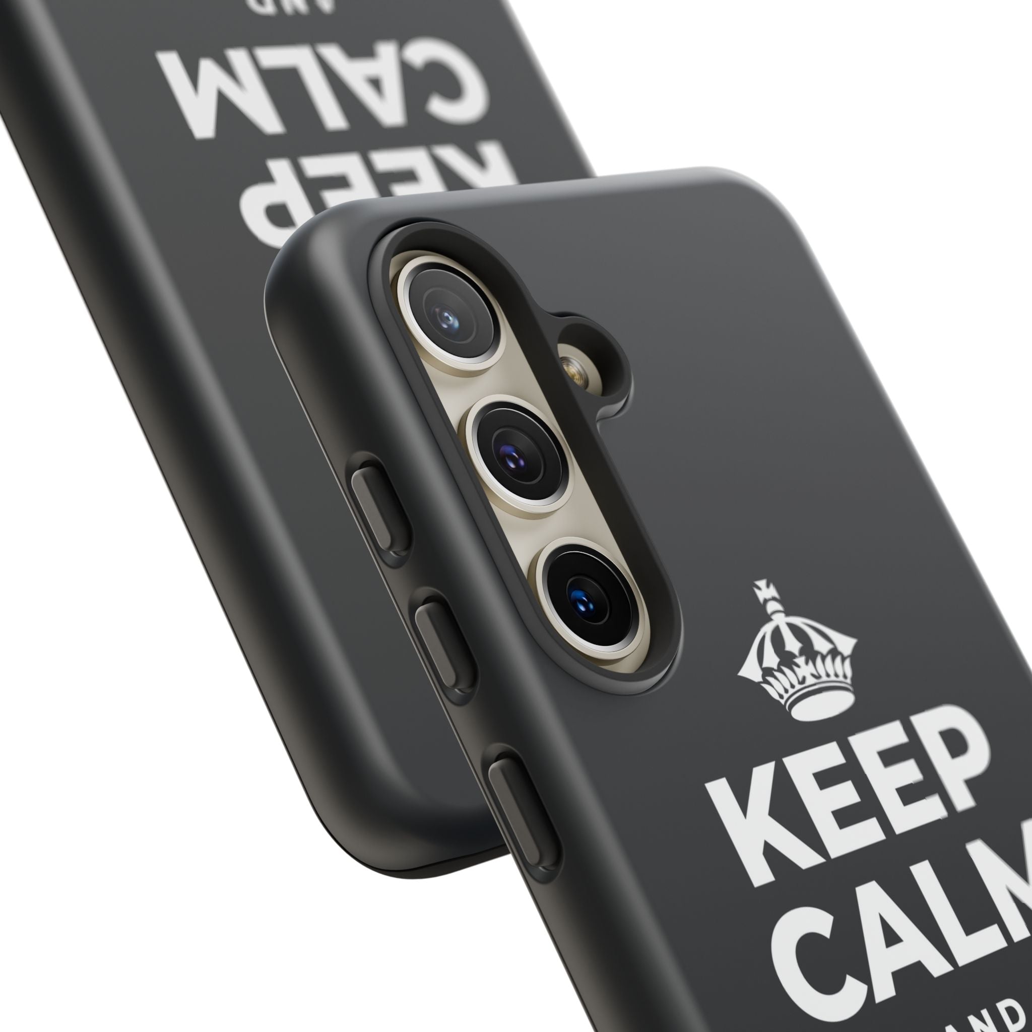 KEEP CALM AND BREATHE Phone Case (Dark)