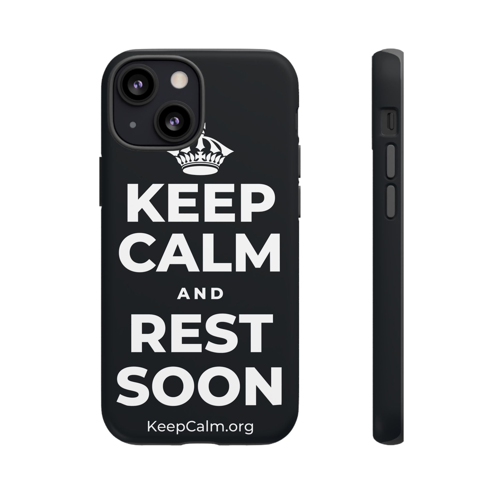 KEEP CALM AND REST SOON Phone Case (Dark)