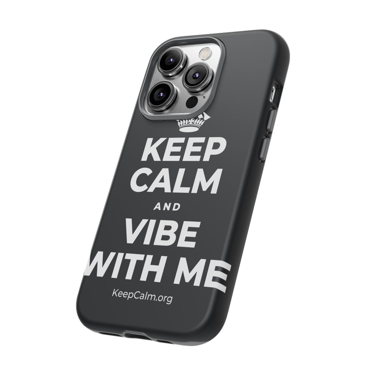 KEEP CALM AND VIBE WITH ME Phone Case (Dark)