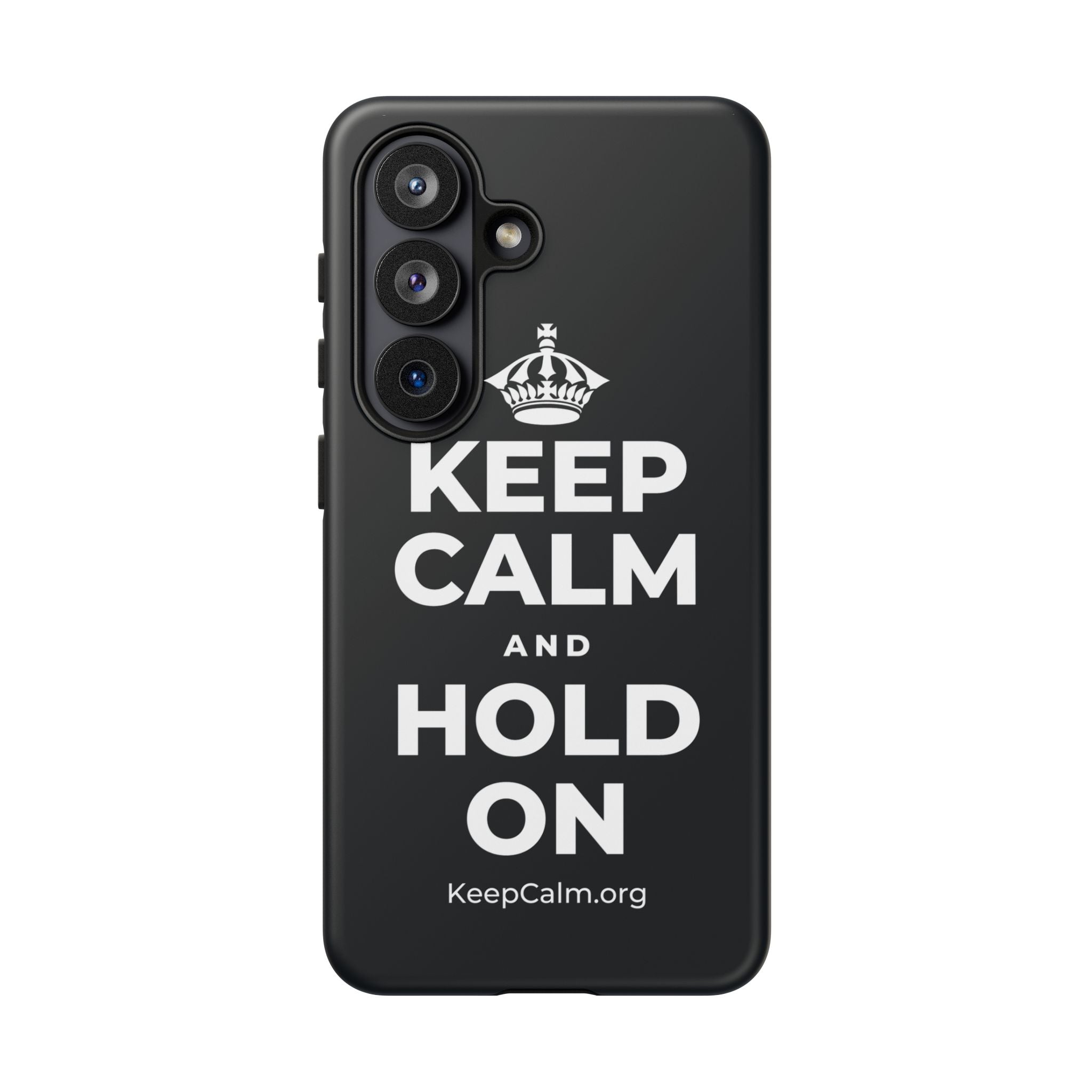 KEEP CALM AND HOLD ON Phone Case (Dark)