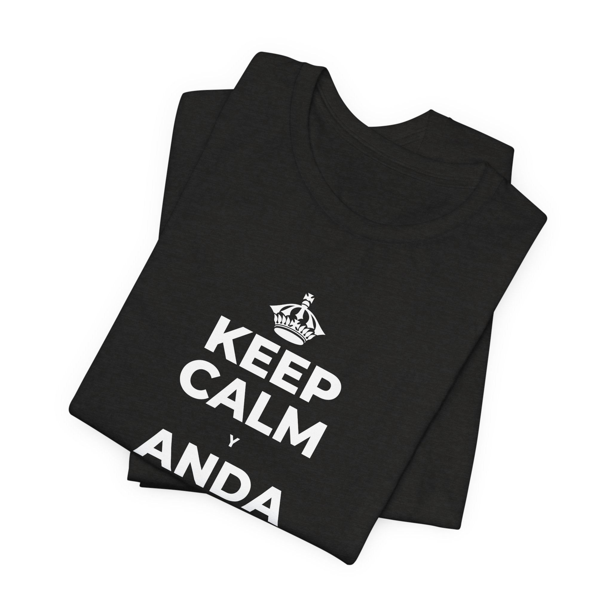 KEEP CALM Y ANDA DESCALZO EN EL PASTO T-Shirt (Soft Cream–Heather Mauve)