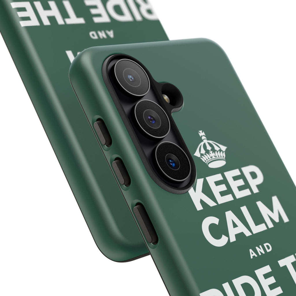 KEEP CALM AND RIDE THE GOOD WAVE Phone Case