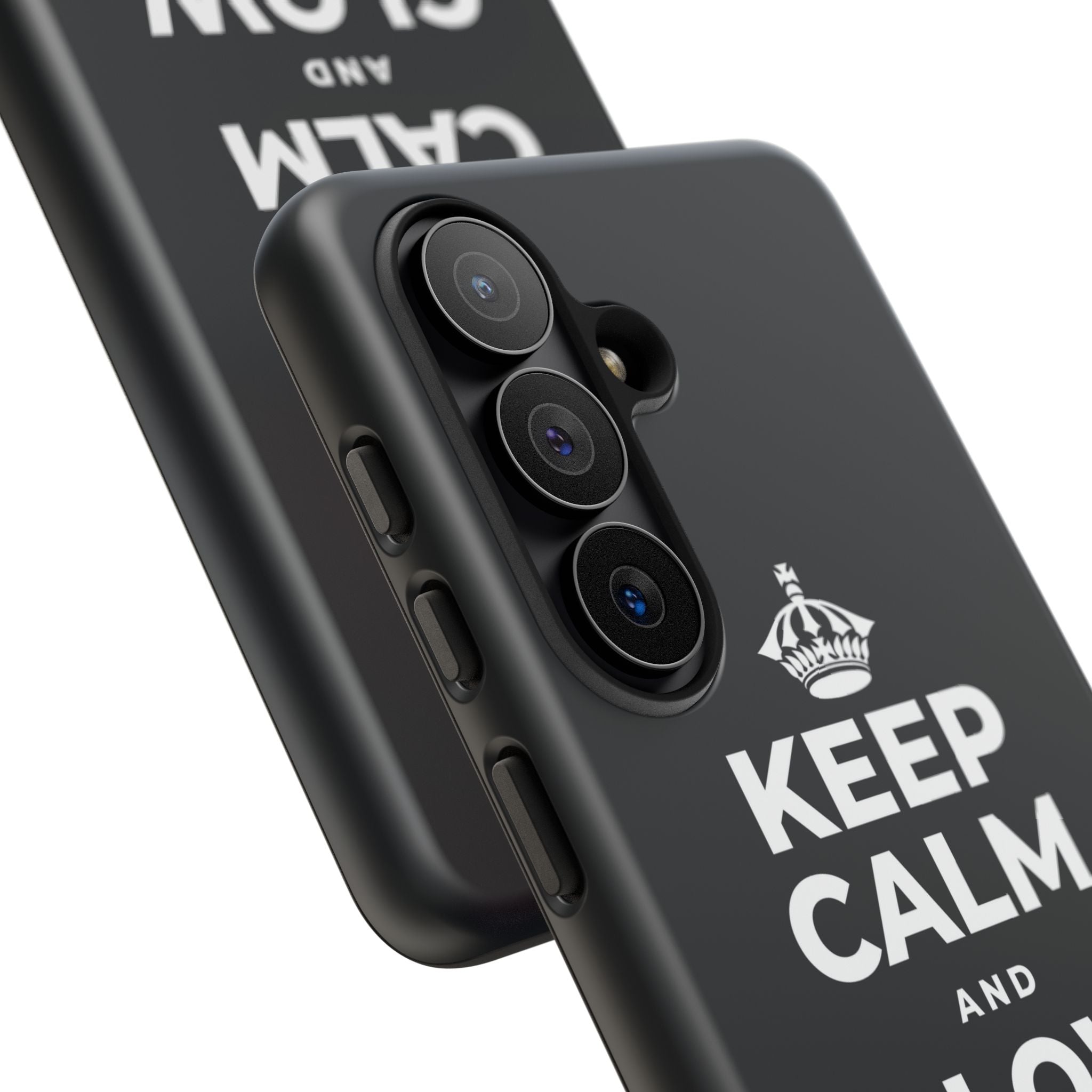KEEP CALM AND GLOW TOGETHER Phone Case (Dark)