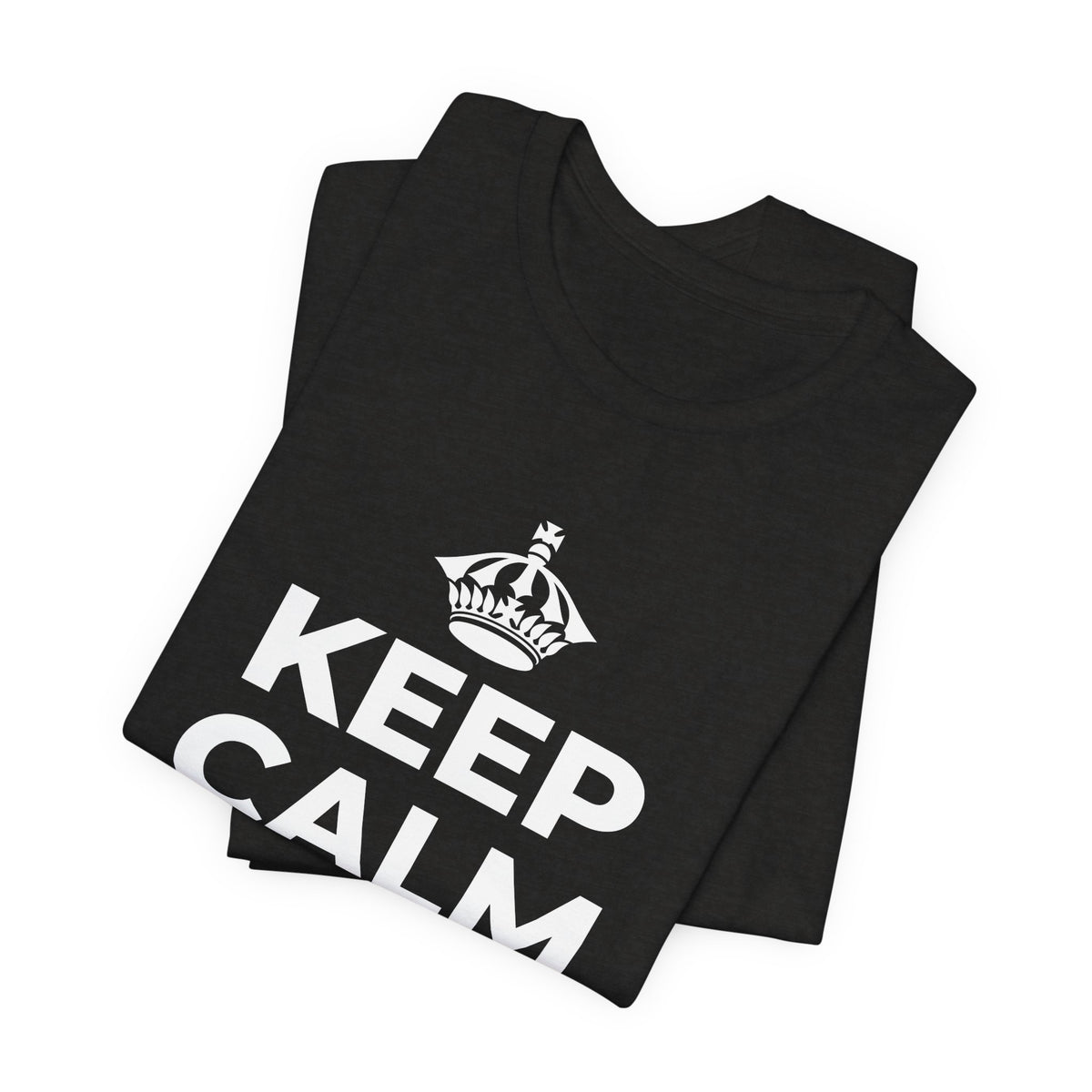 KEEP CALM AND GO 🏄 T-Shirt (Soft Cream–Heather Mauve)