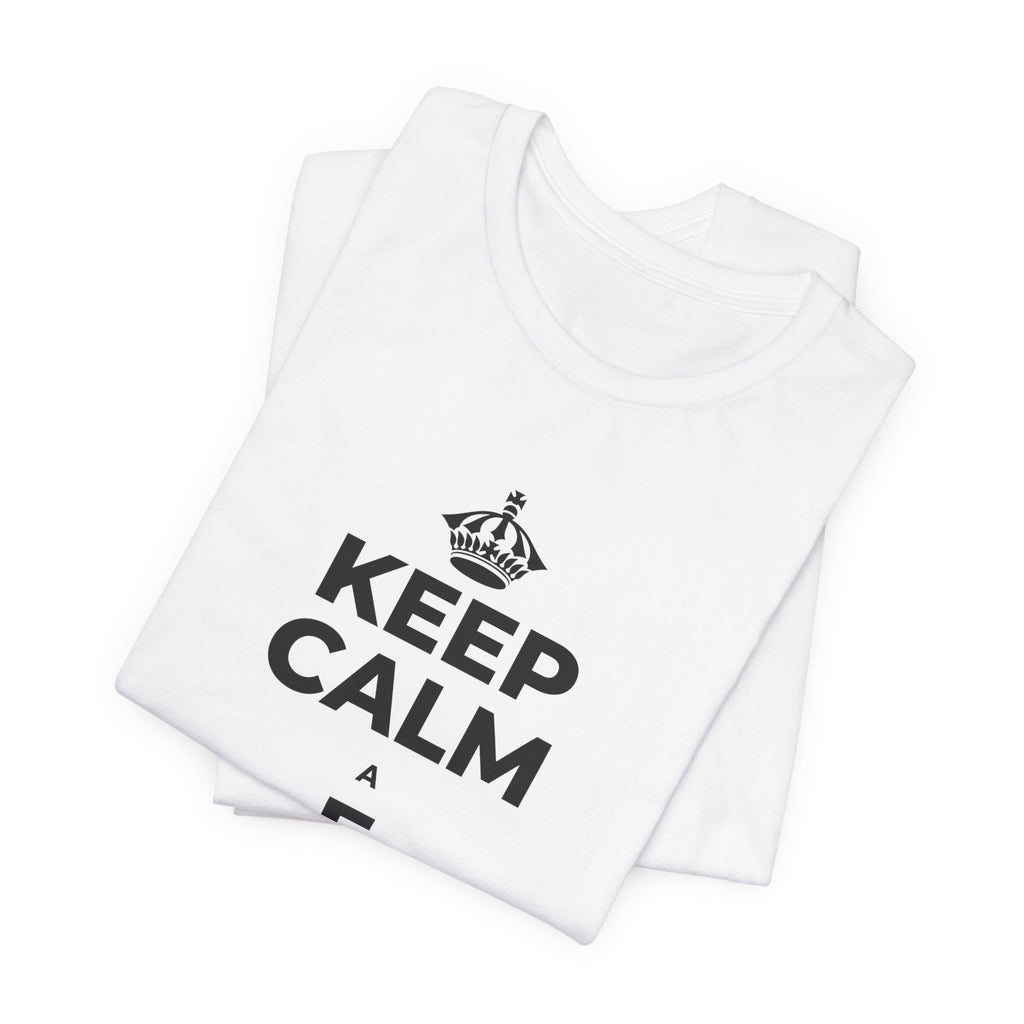 KEEP CALM A E HAʻAHEO IĀ ʻOE IHO T-Shirt (White–Asphalt)