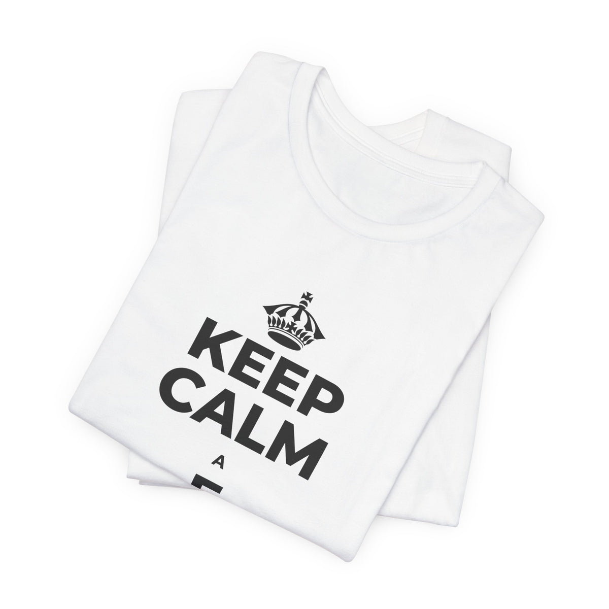 KEEP CALM A E HAʻAHEO IĀ ʻOE IHO T-Shirt (White–Asphalt)