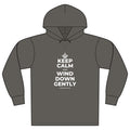 KEEP CALM AND WIND DOWN GENTLY Organic Hoodie Tee