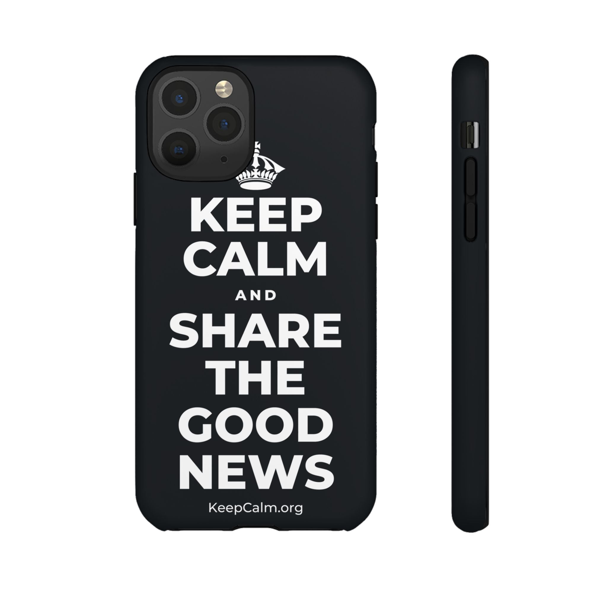 KEEP CALM AND SHARE THE GOOD NEWS Phone Case (Dark)