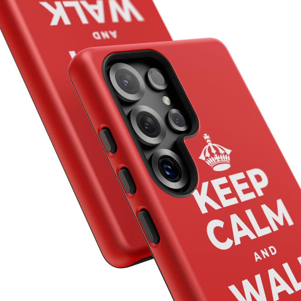 KEEP CALM AND WALK AND LISTEN Phone Case