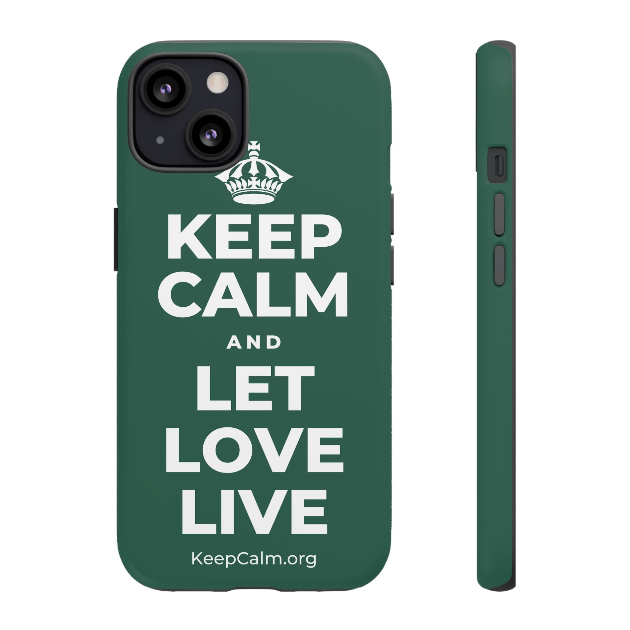 KEEP CALM AND LET LOVE LIVE Phone Case
