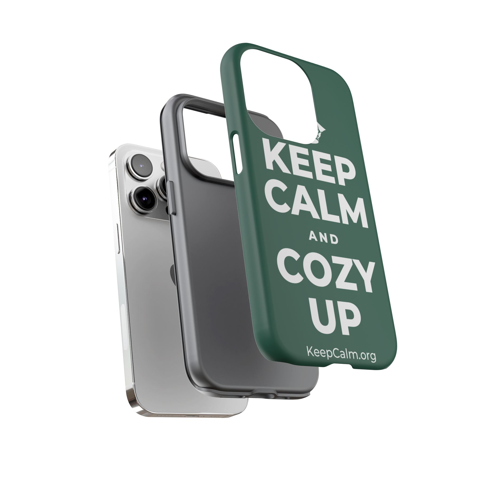 KEEP CALM AND COZY UP Phone Case