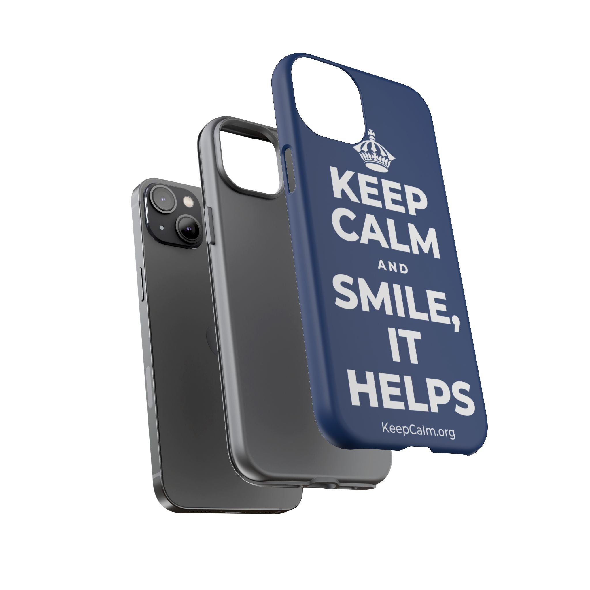 KEEP CALM AND SMILE, IT HELPS Phone Case