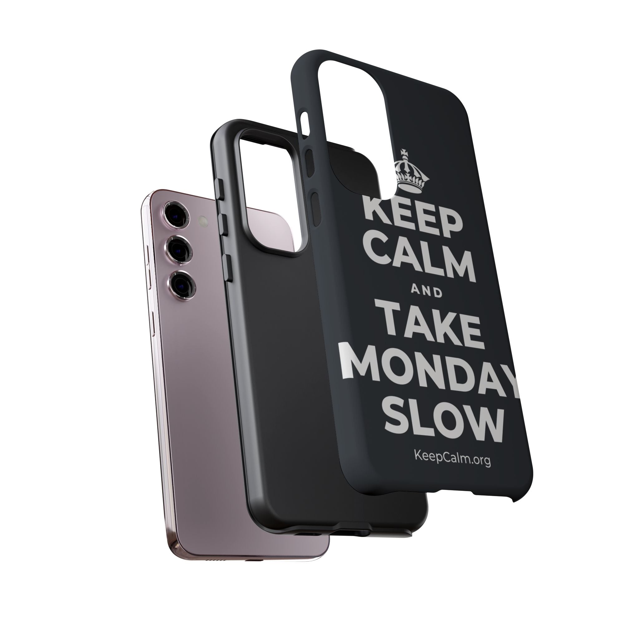 KEEP CALM AND TAKE MONDAY SLOW Phone Case (Dark)