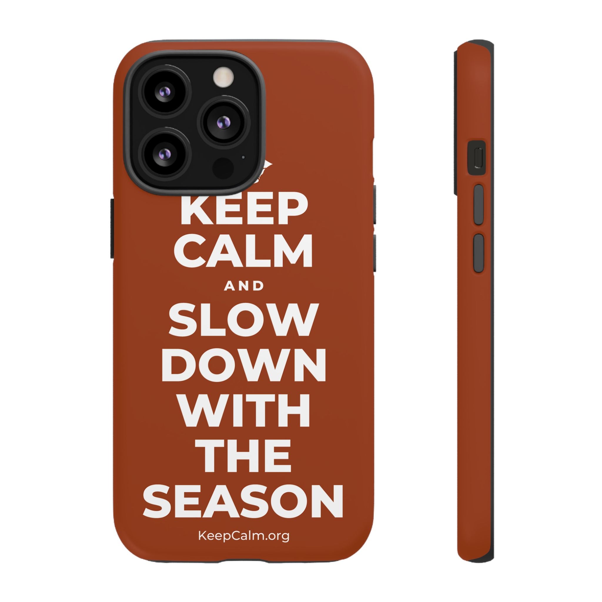 KEEP CALM AND SLOW DOWN WITH THE SEASON Phone Case