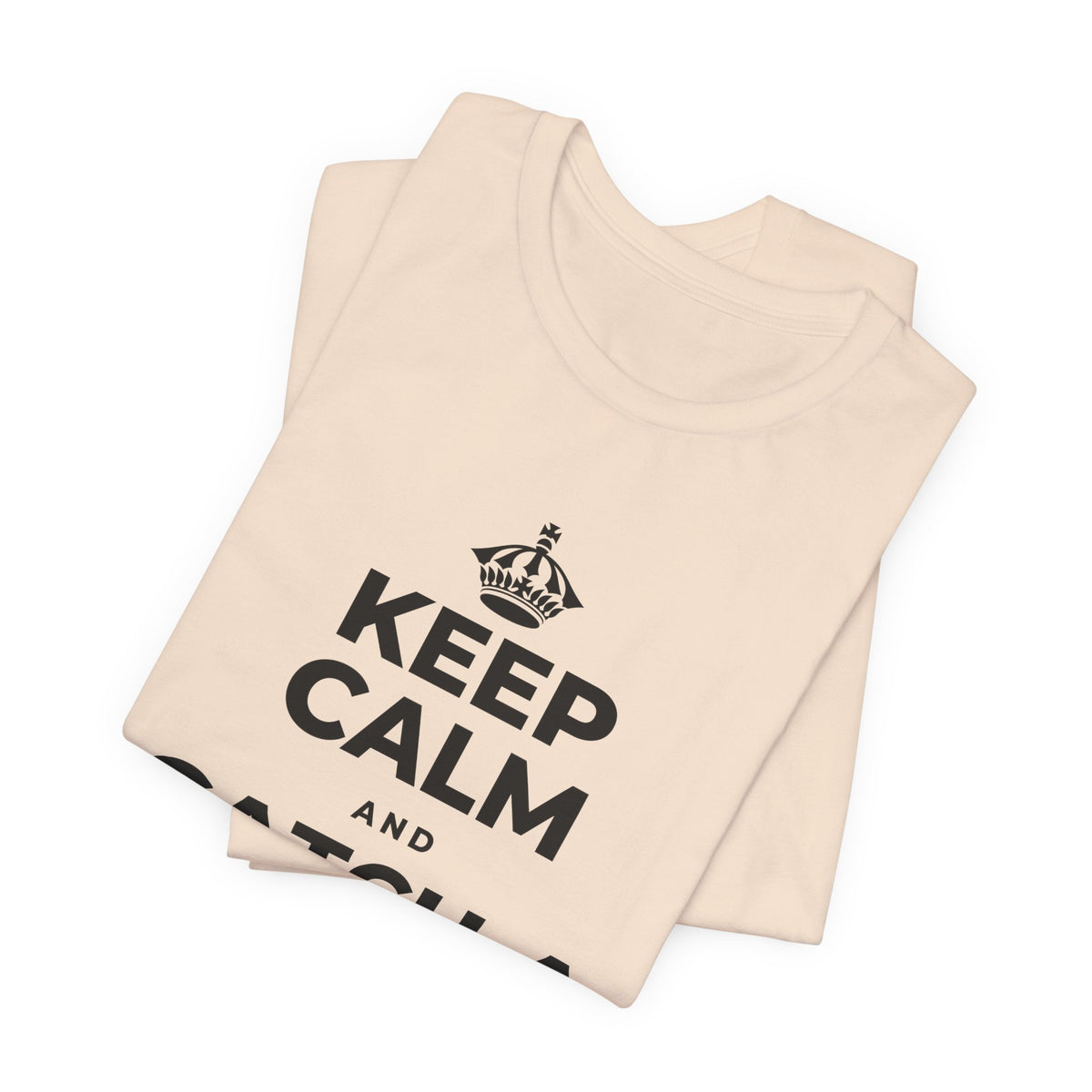 KEEP CALM AND CATCH A SEA BREEZE T-Shirt (Soft Cream–Heather Mauve)