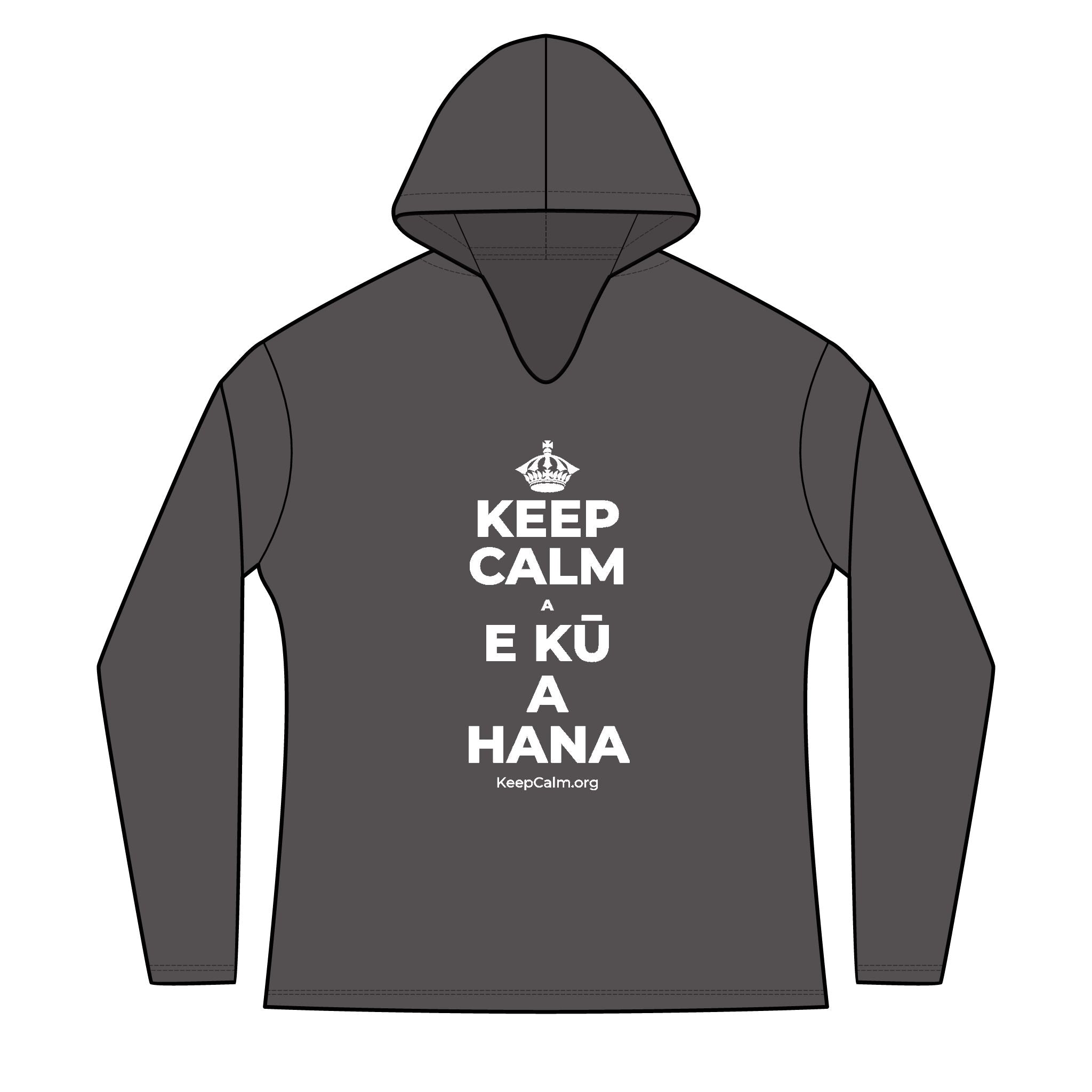 KEEP CALM A E KŪ A HANA Women's Long Sleeve Hoodie
