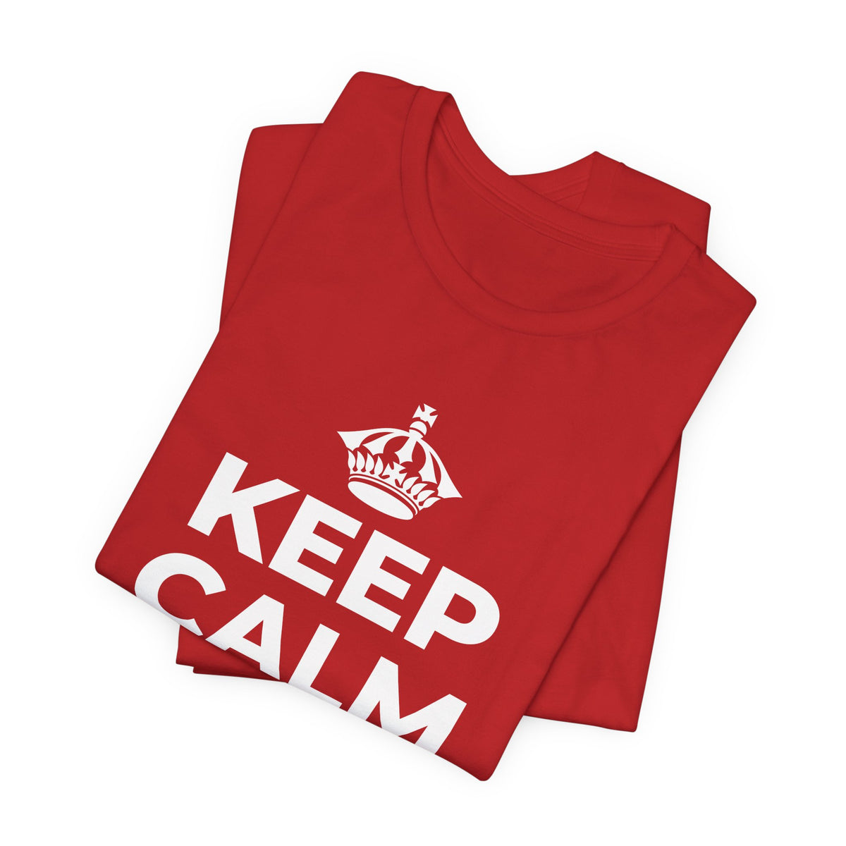 KEEP CALM AND DANCE T-Shirt (White–Asphalt)