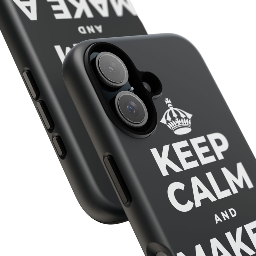 KEEP CALM AND MAKE A HAPPY MEMORY Phone Case (Dark)