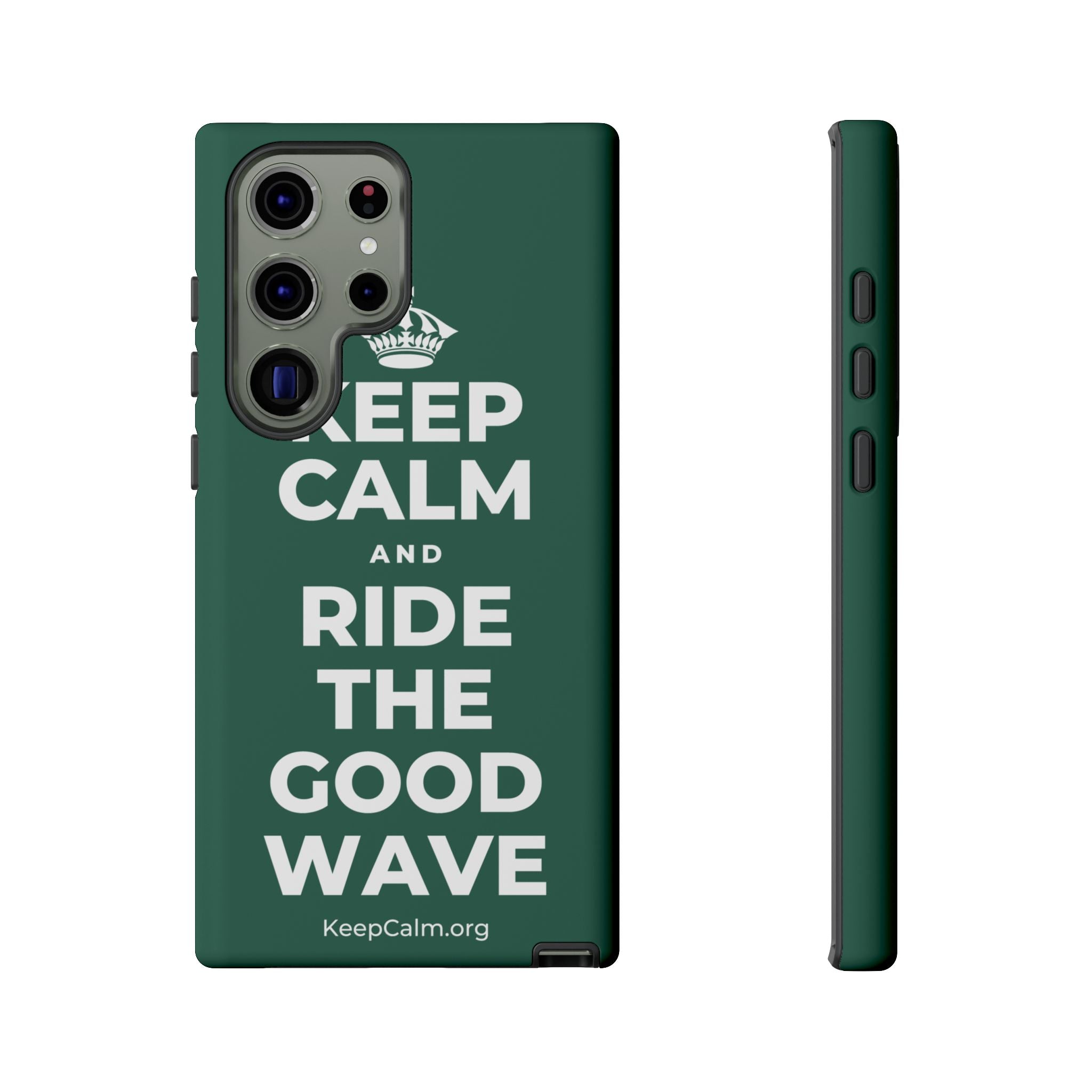 KEEP CALM AND RIDE THE GOOD WAVE Phone Case