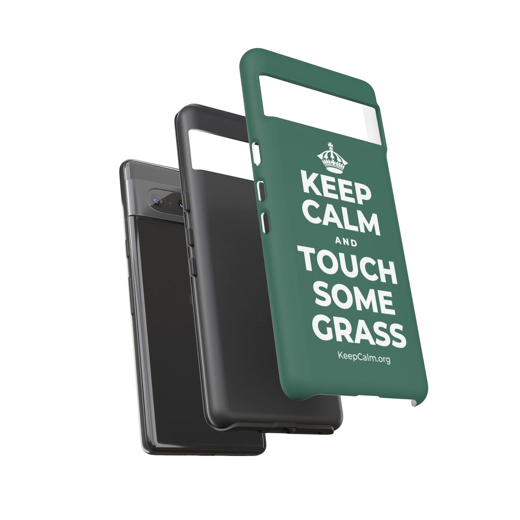KEEP CALM AND TOUCH SOME GRASS Phone Case