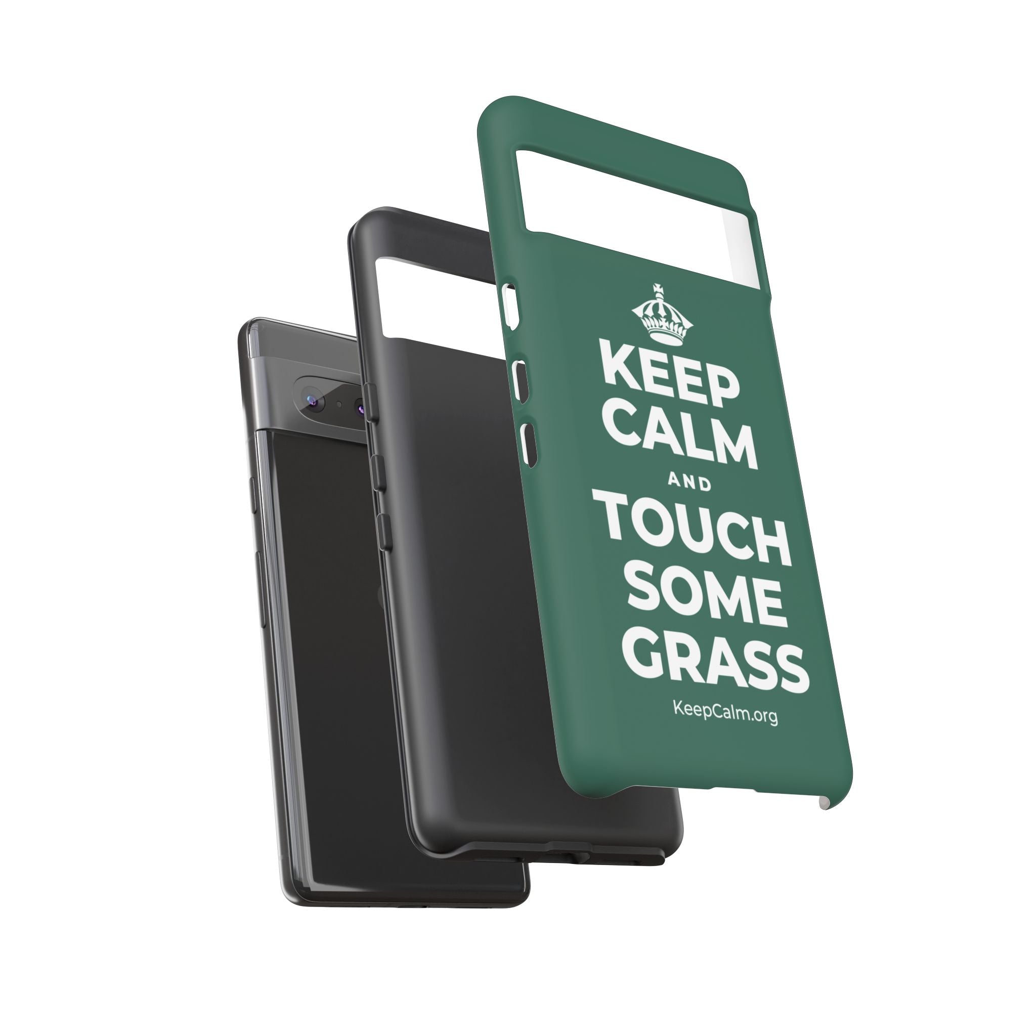 KEEP CALM AND TOUCH SOME GRASS Phone Case