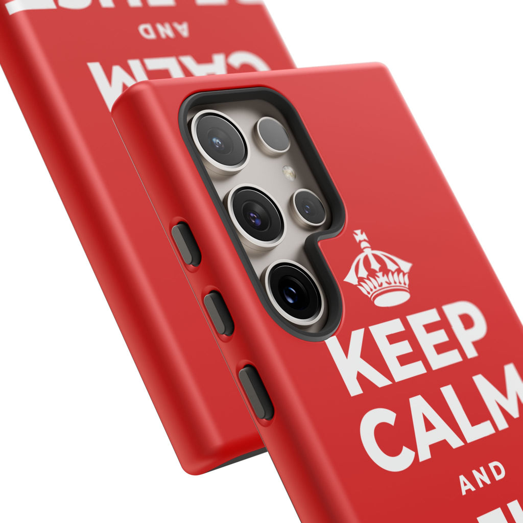 KEEP CALM AND BE JUST RIGHT Phone Case