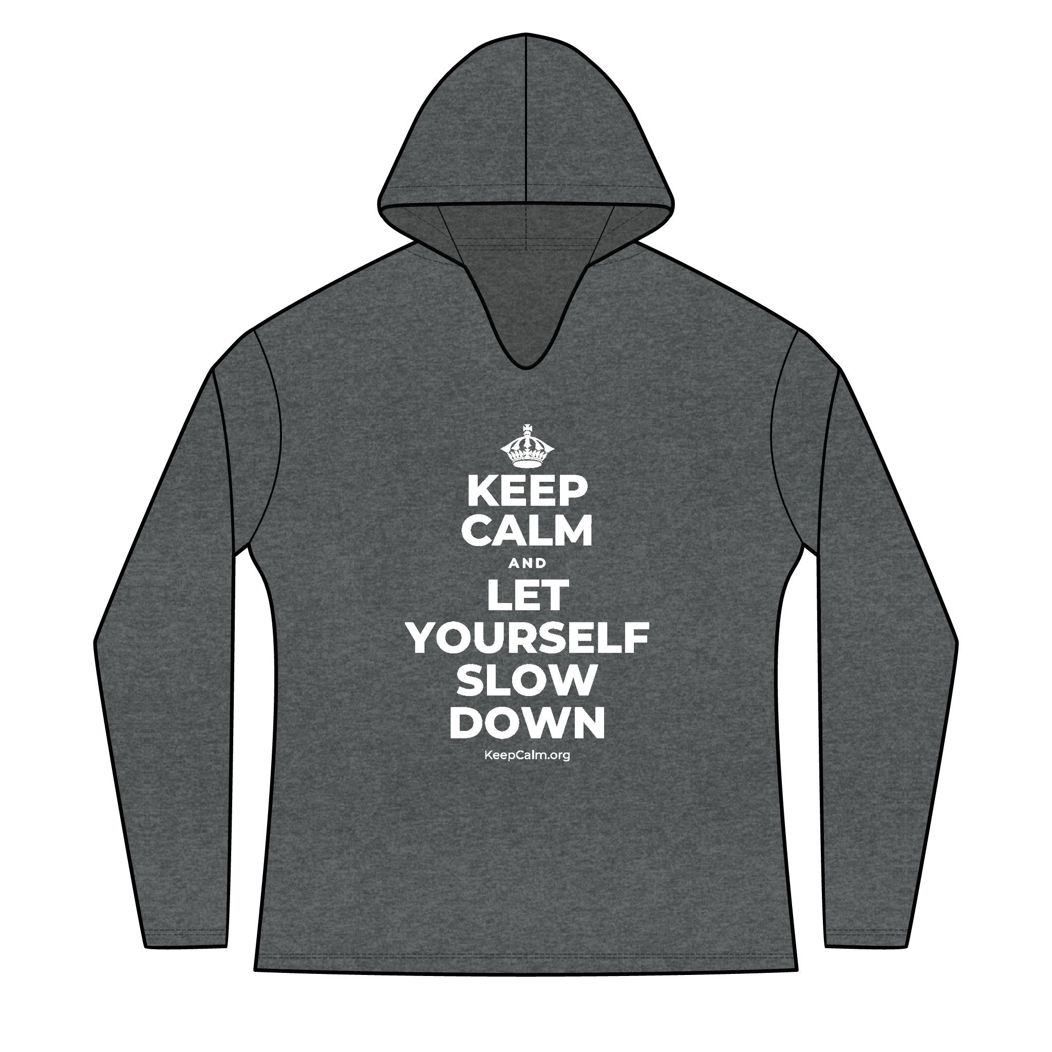 KEEP CALM AND LET YOURSELF SLOW DOWN Women's Long Sleeve Hoodie