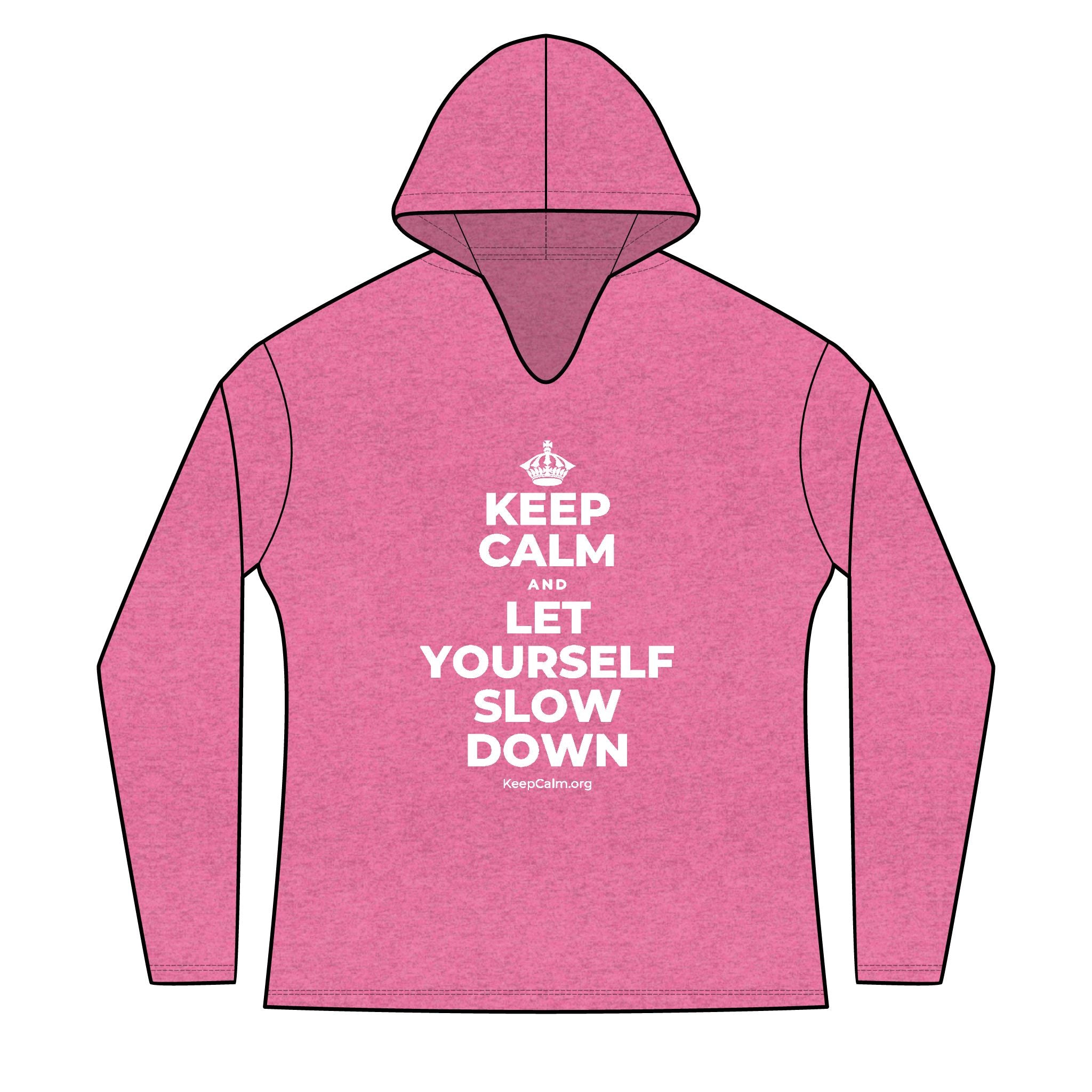 KEEP CALM AND LET YOURSELF SLOW DOWN Women's Long Sleeve Hoodie
