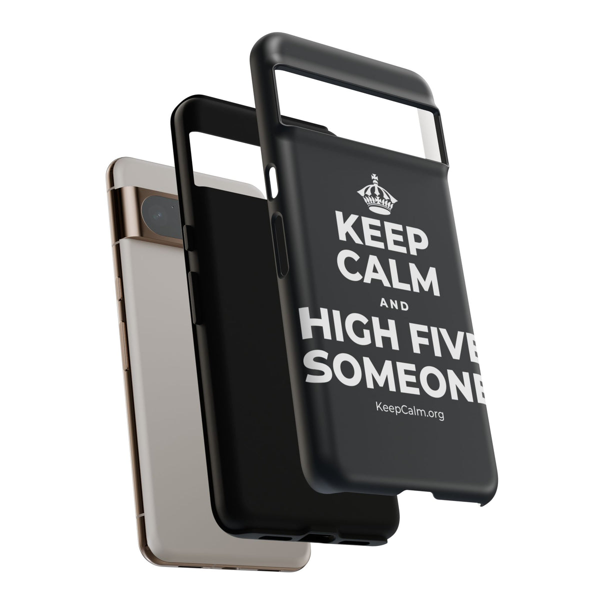 KEEP CALM AND HIGH FIVE SOMEONE Phone Case (Dark)
