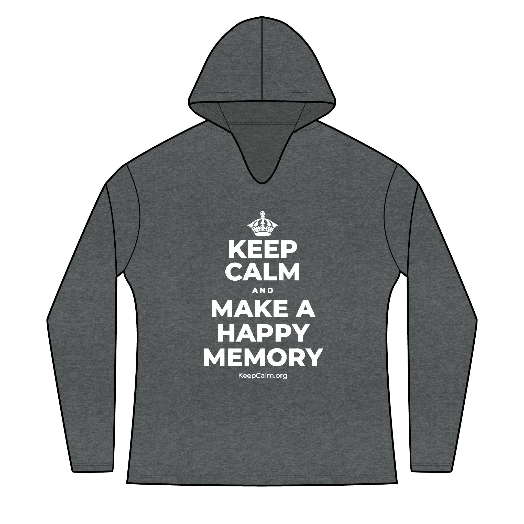 KEEP CALM AND MAKE A HAPPY MEMORY Women's Long Sleeve Hoodie