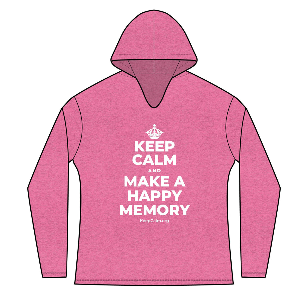 KEEP CALM AND MAKE A HAPPY MEMORY Women's Long Sleeve Hoodie