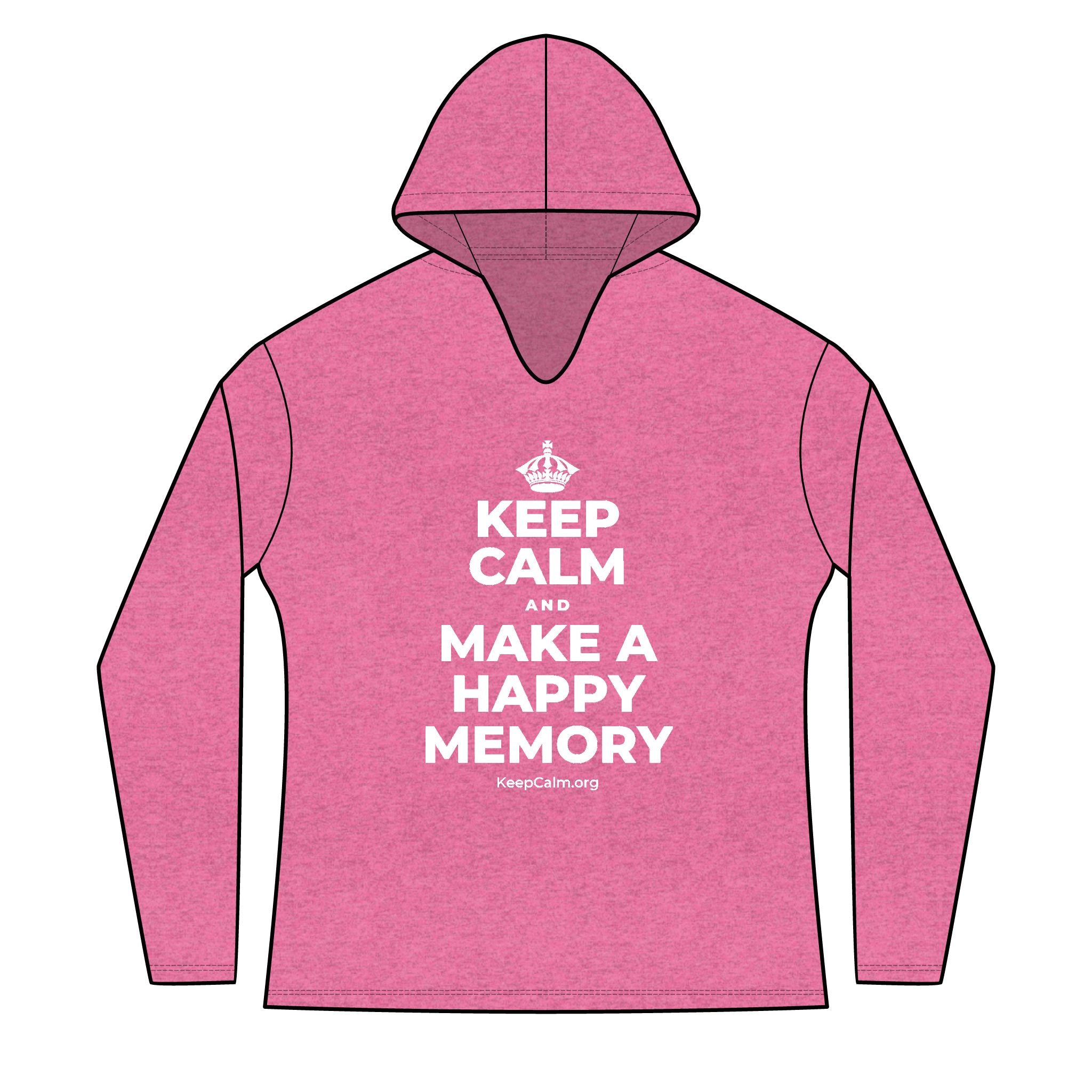 KEEP CALM AND MAKE A HAPPY MEMORY Women's Long Sleeve Hoodie