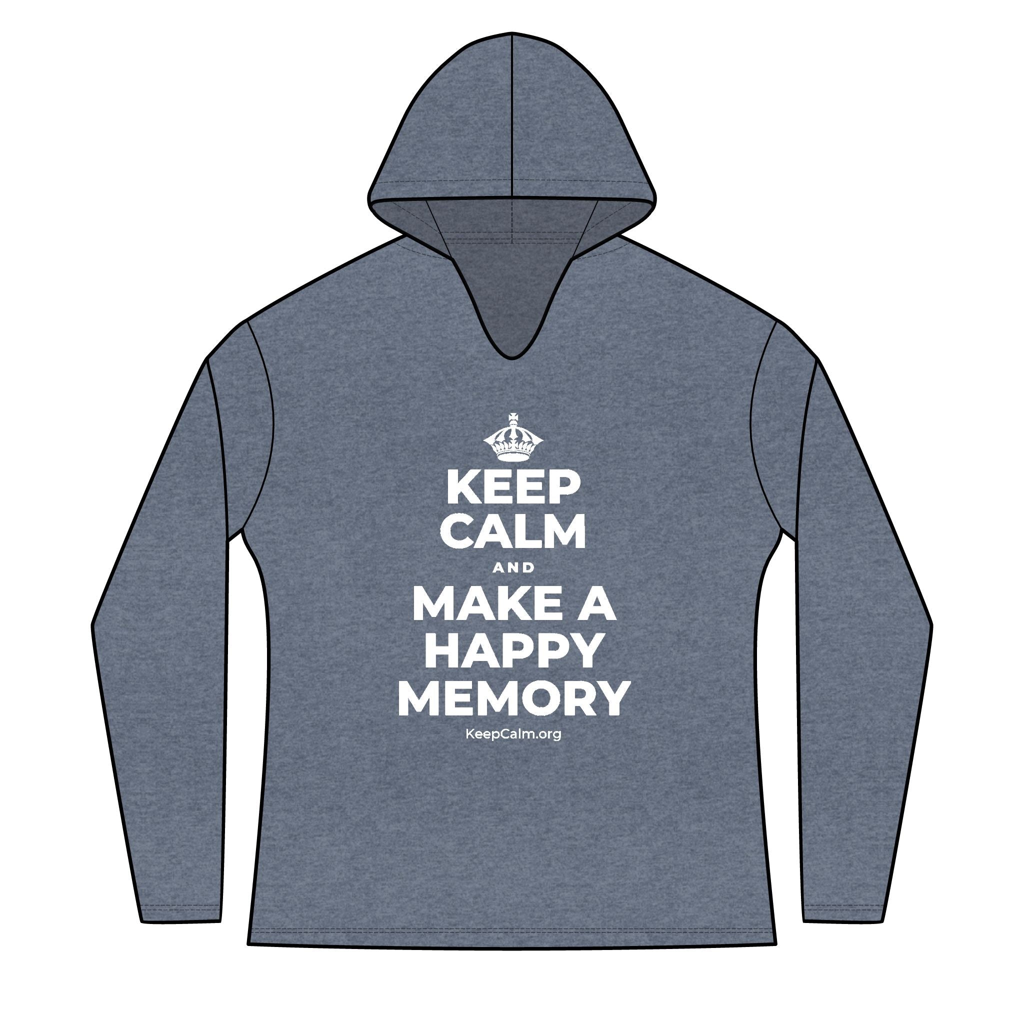 KEEP CALM AND MAKE A HAPPY MEMORY Women's Long Sleeve Hoodie