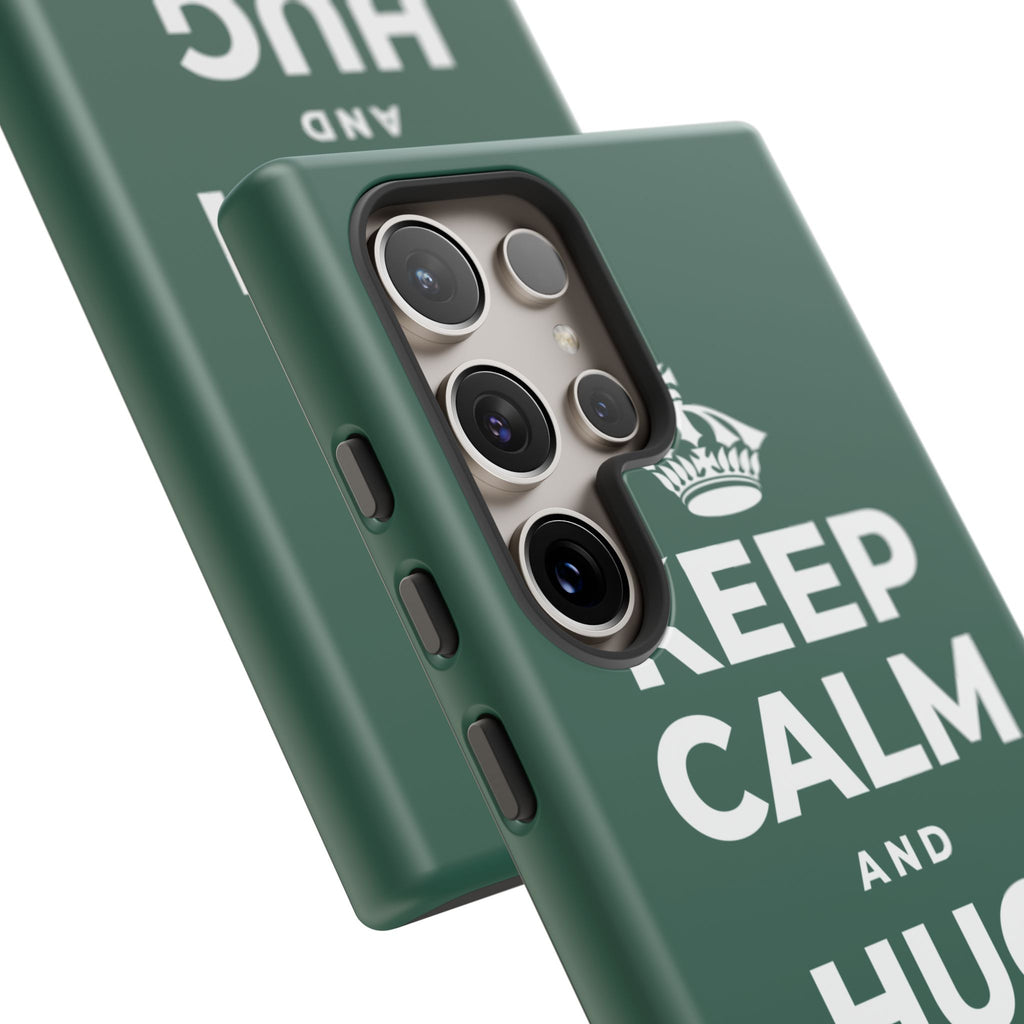 KEEP CALM AND HUG YOUR DOG Phone Case