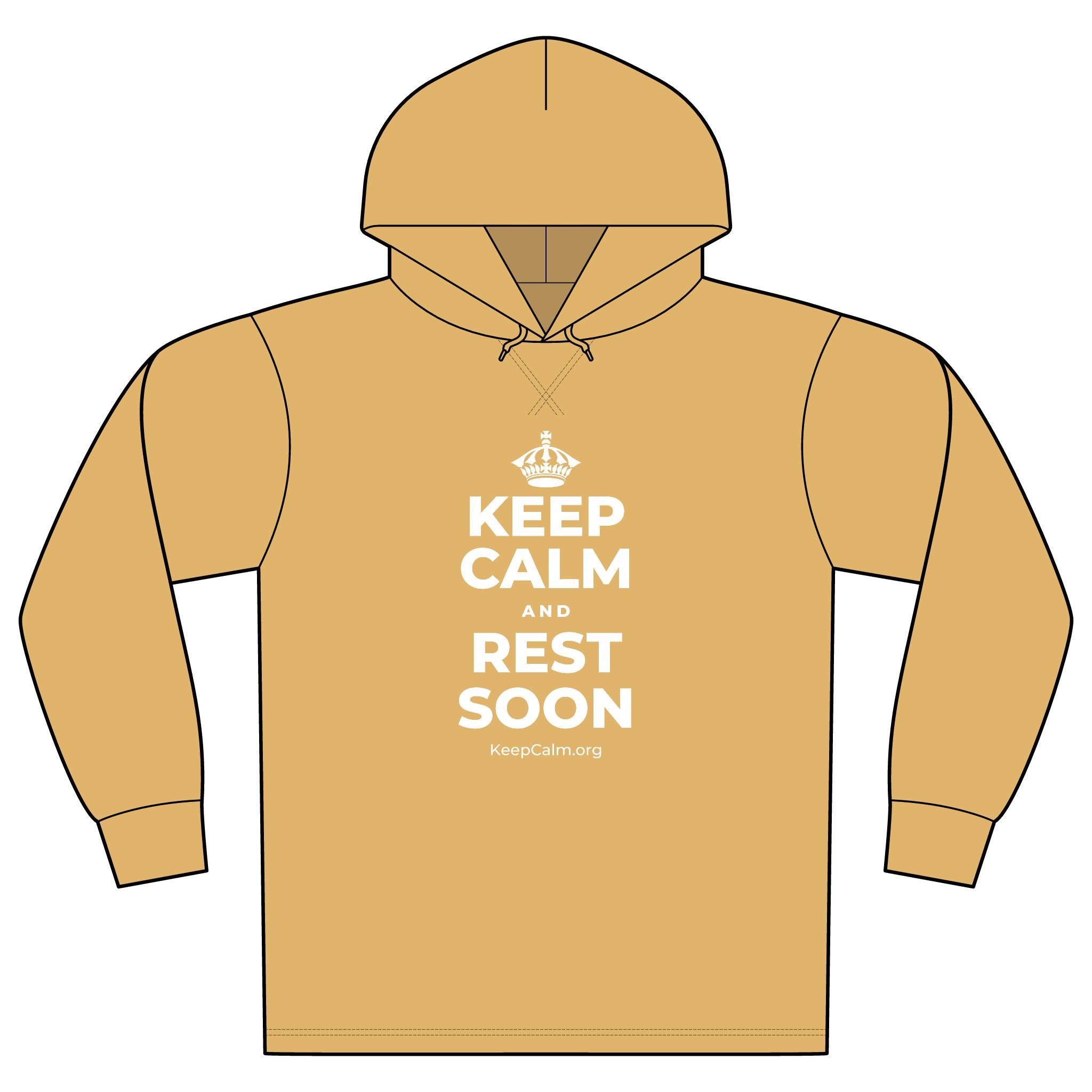 KEEP CALM AND REST SOON Organic Hoodie Tee