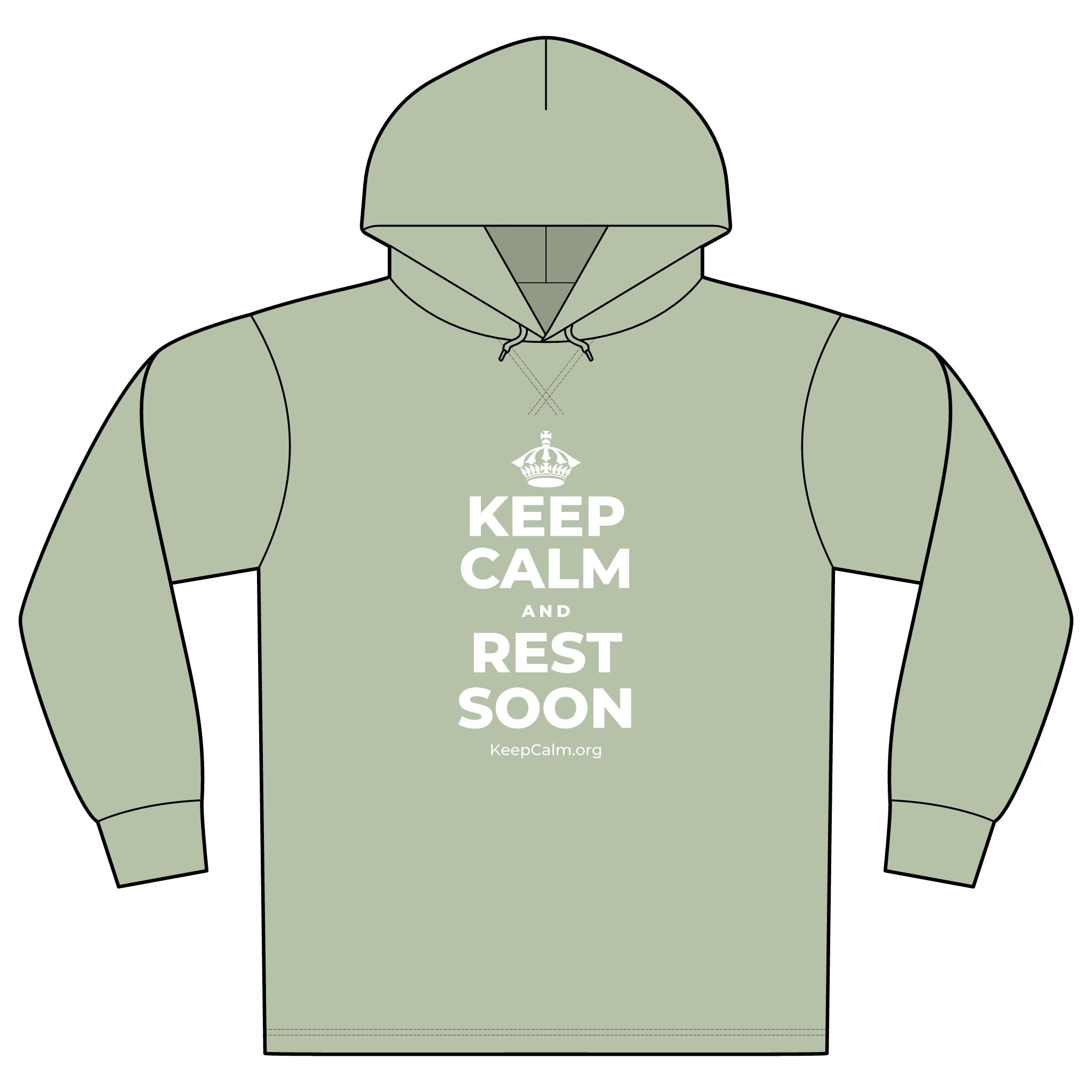 KEEP CALM AND REST SOON Organic Hoodie Tee