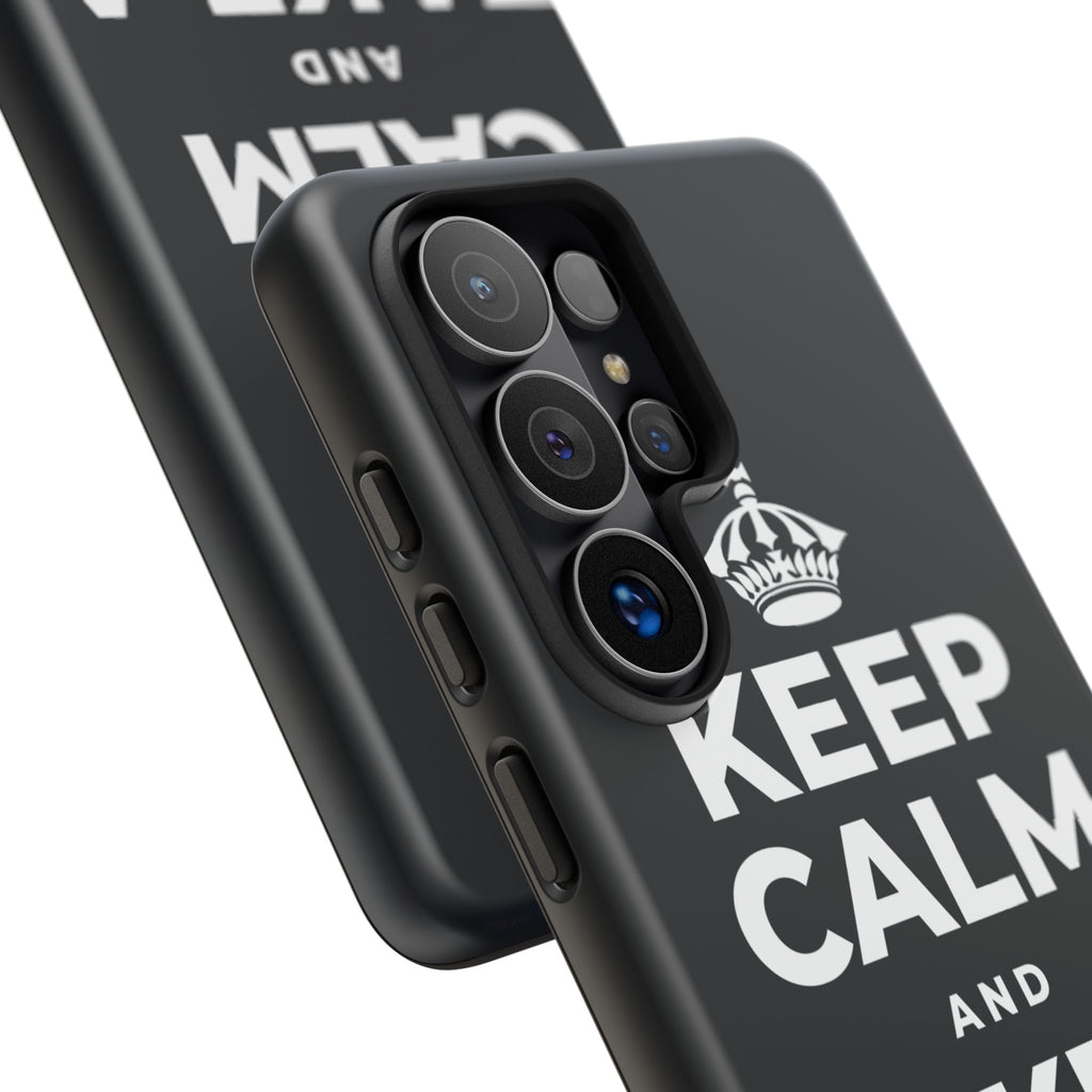 KEEP CALM AND TAKE A BREATH Phone Case (Dark)