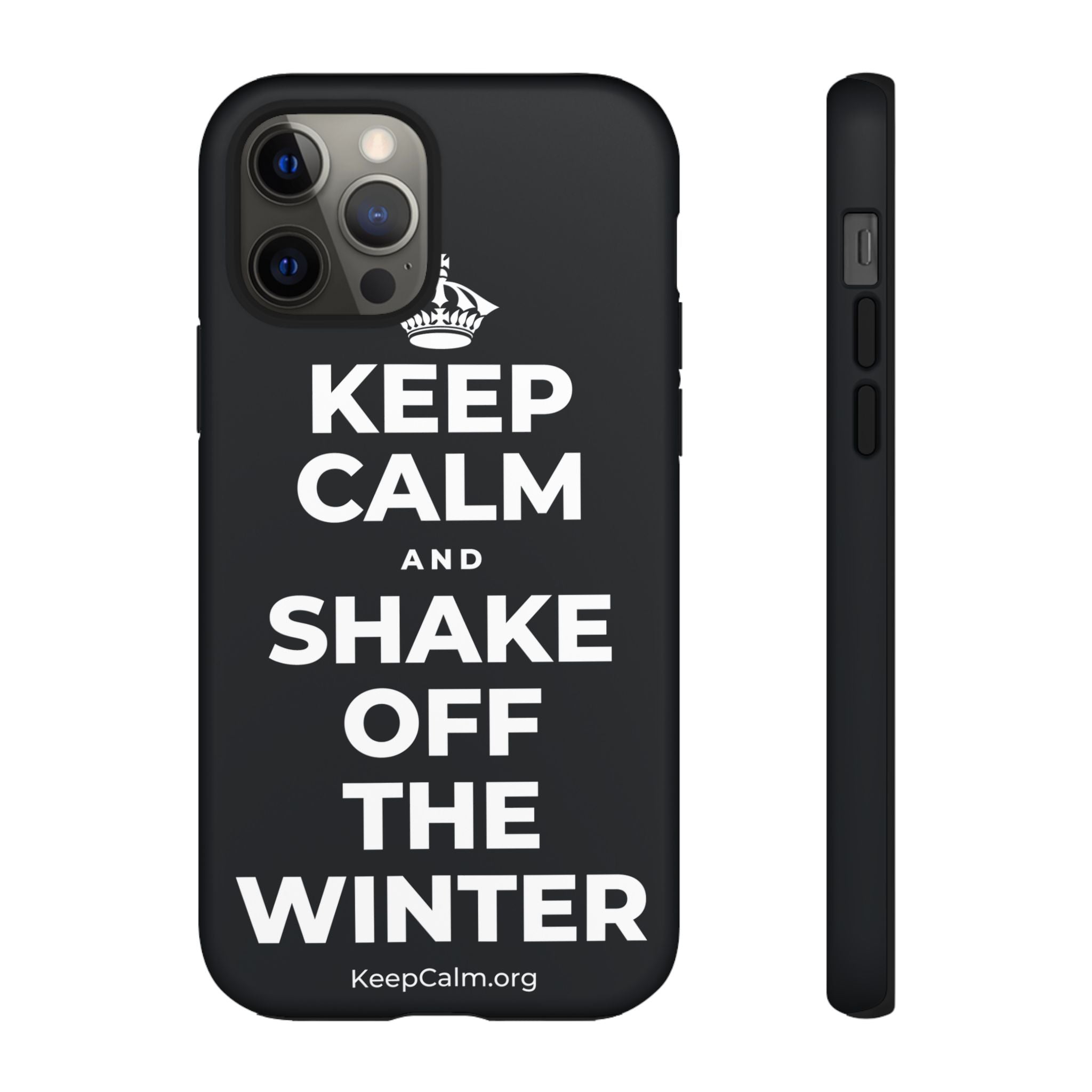 KEEP CALM AND SHAKE OFF THE WINTER Phone Case (Dark)