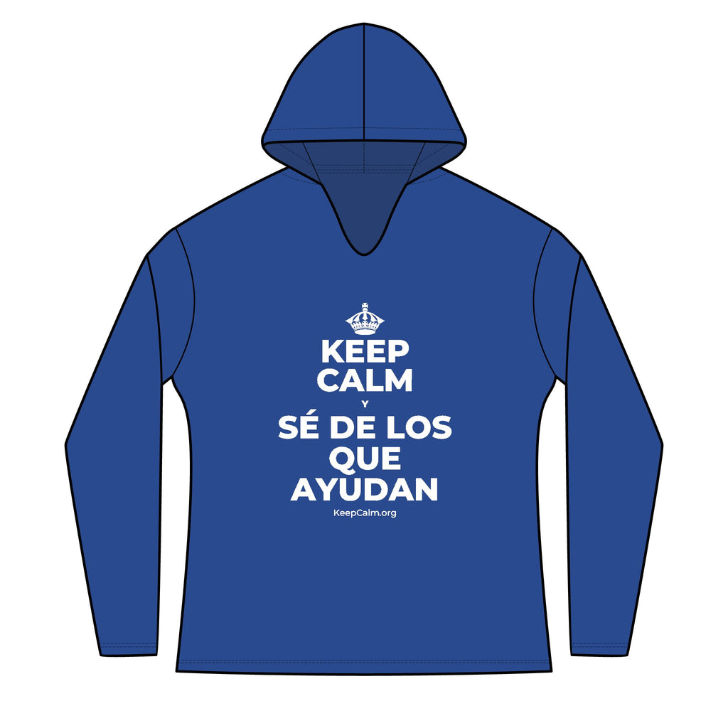 KEEP CALM Y SÉ DE LOS QUE AYUDAN Women's Long Sleeve Hoodie