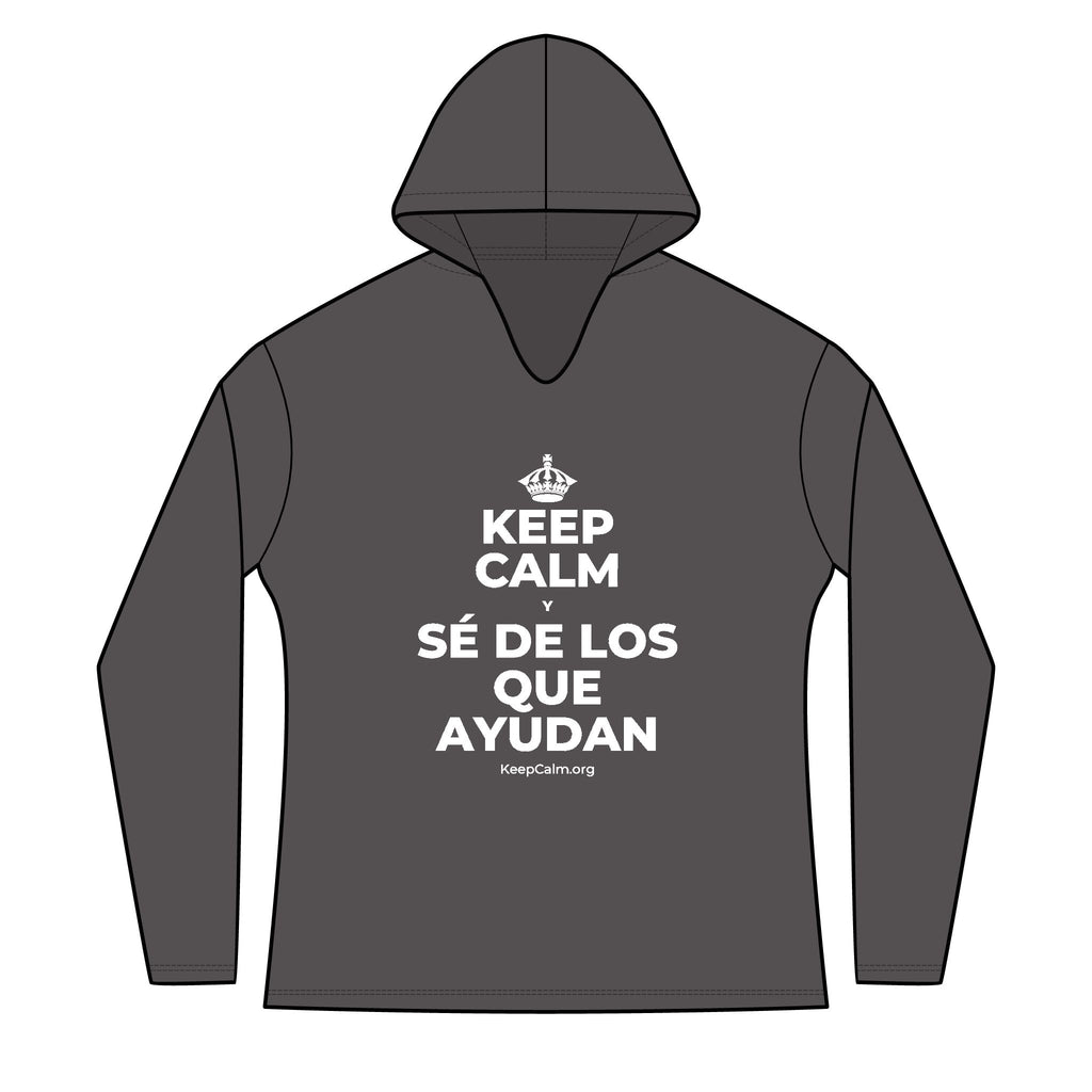 KEEP CALM Y SÉ DE LOS QUE AYUDAN Women's Long Sleeve Hoodie