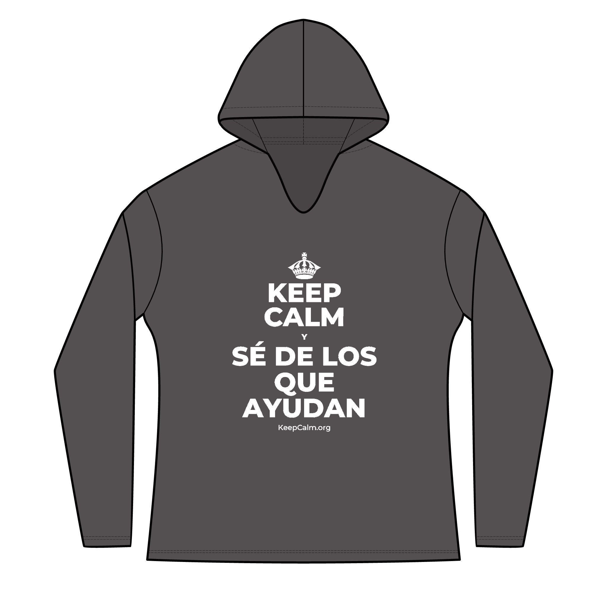 KEEP CALM Y SÉ DE LOS QUE AYUDAN Women's Long Sleeve Hoodie