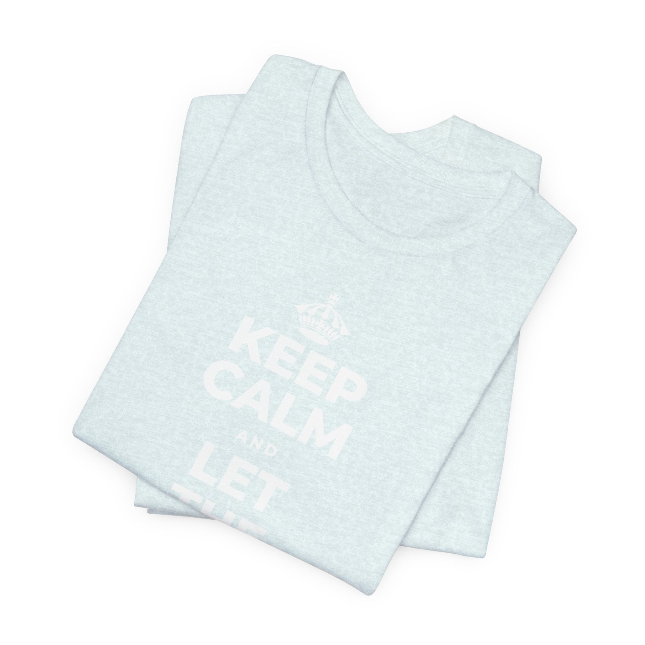KEEP CALM AND LET THE TO-DO LIST WAIT T-Shirt (Soft Cream–Heather Mauve)