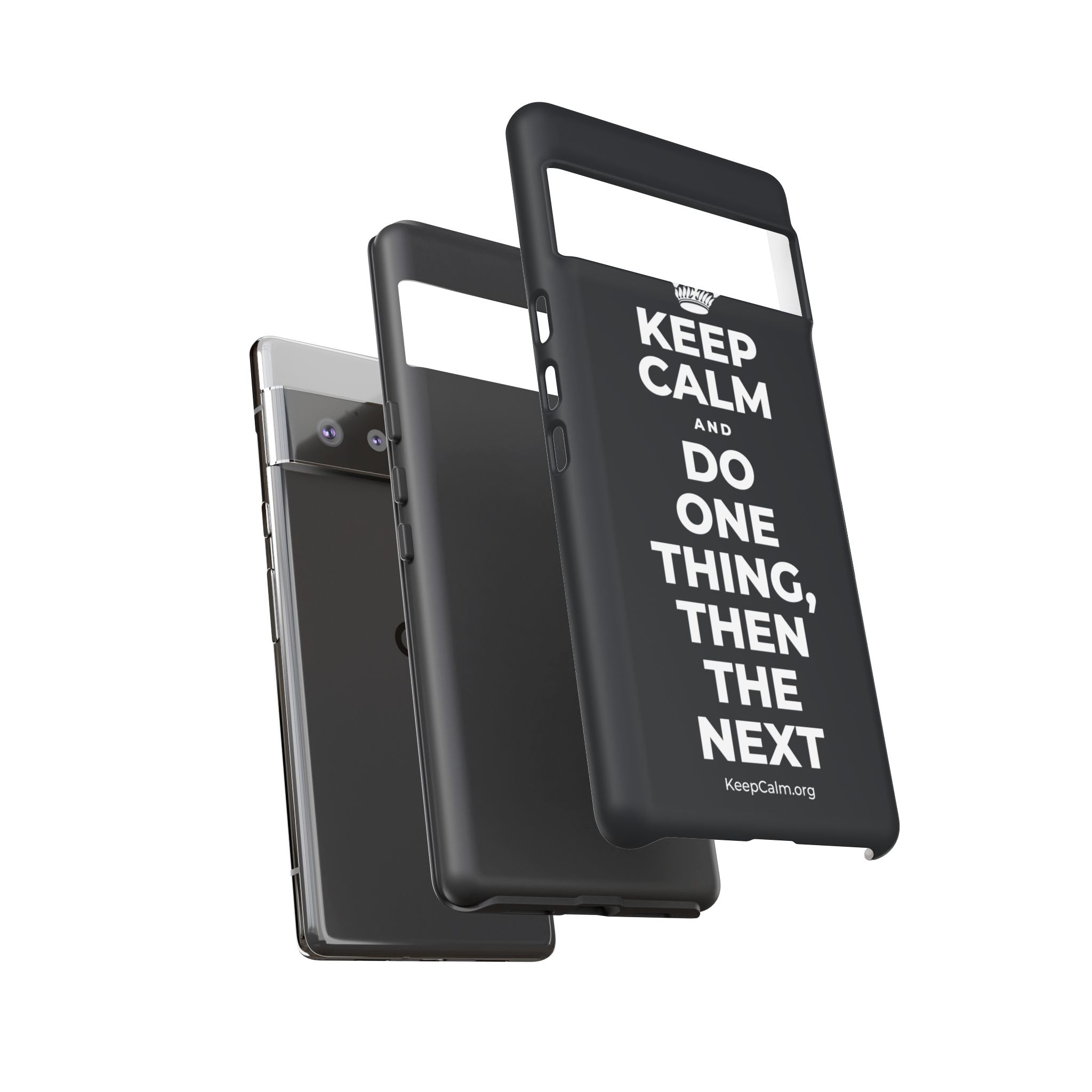 KEEP CALM AND DO ONE THING, THEN THE NEXT Phone Case (Dark)